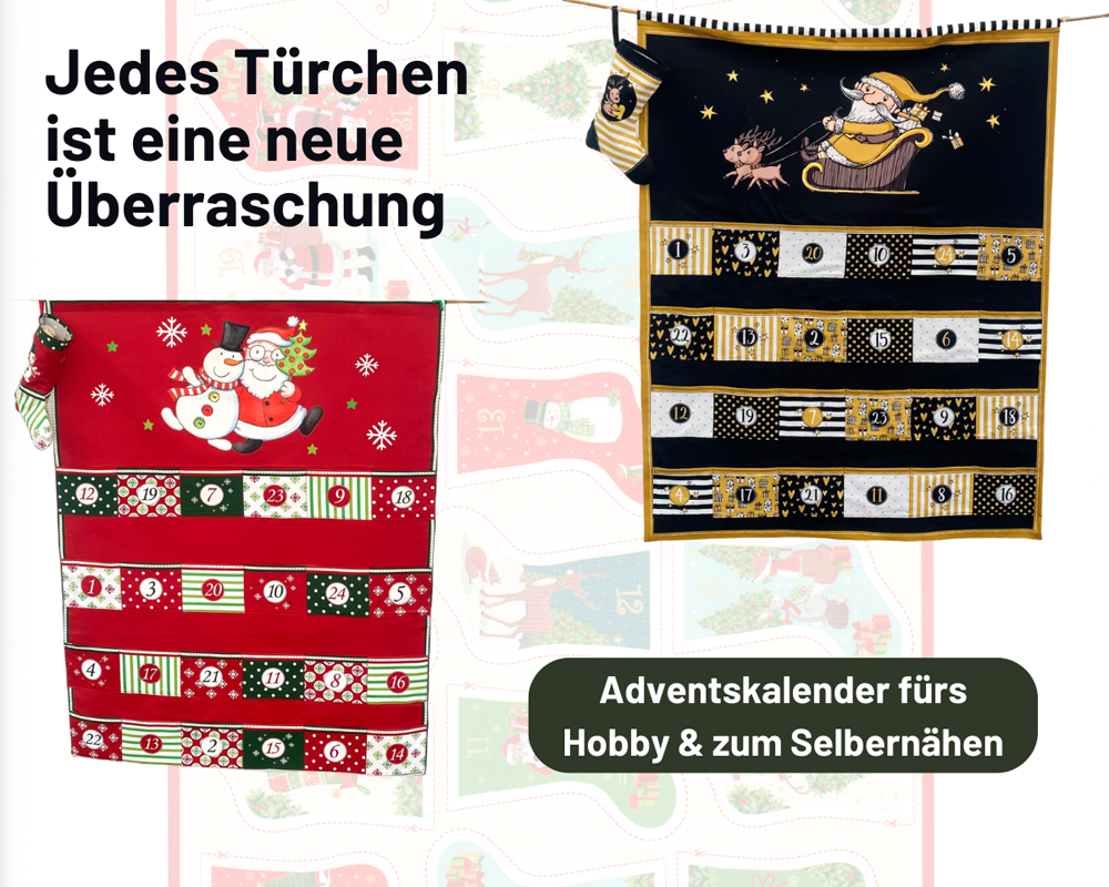 Weihnachststoffe-Adventskalender