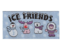 Jacquard-Etikett "Ice Friends", 4...