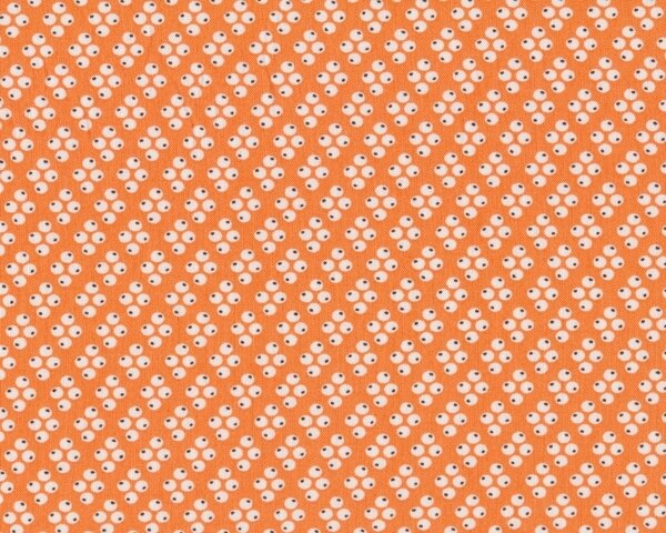 Patchworkstoff Florence Mit Vierer Punkte Muster Gedecktes Orange