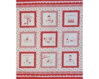 90-cm-Rapport Patchworkstoff "The simple Life"...