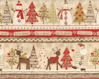 30-cm-Rapport Patchworkstoff HOLIDAY STITCHES, Let it...