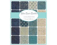 Batik-Patchworkstoff BLUE BARN BATIKS, Federblätter,...