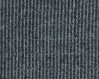 Fülliger italienischer Woll-Strickstoff mit Querrippen JARIS, hellblau-anthrazit