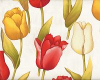 Feiner Patchworkstoff TRINA, große Tulpen,...