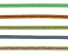 Webband GEZACKTES, Dreieckstreifen, 10 mm breit, 5 Farben hellgrün-grau