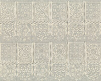 Bio-Patchworkstoff LACE TILES, Spitzenmuster,...