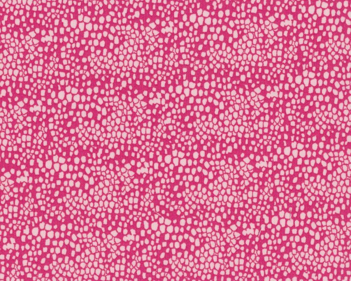 Bio-Patchworkstoff PEBBLES, Tupfen, fuchsia-hellrosa, Jane Makower