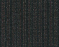 Wollstoff ALBERT, Streifen-Design, schwarz-dunkelbraun