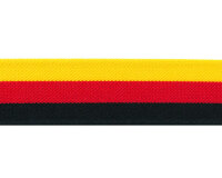 Hosenträger-Gummiband GORDON, schwarz-rot-gelb