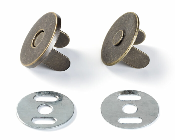 50x Magnetischer Verschluss für Taschen / Fermoir magnétique