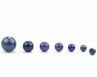 Kunststoffknopf PERLE mit Steg, Perlmuttoptik hellblau 9 mm
