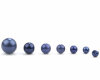 Kunststoffknopf PERLE mit Steg, Perlmuttoptik blau 18 mm