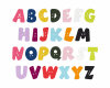 Buchstabenknopf ALPHABET, Union Knopf orange J