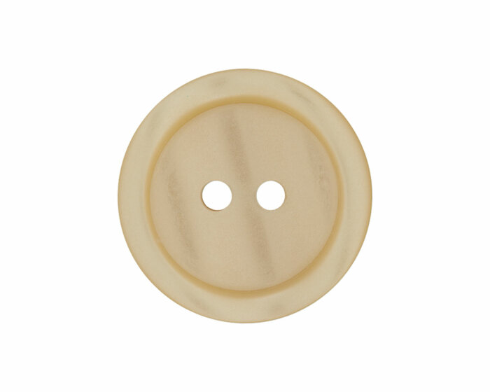 Kunststoffknopf PASTELL mit leichtem Glanz, Union Knopf eierschale 25 mm