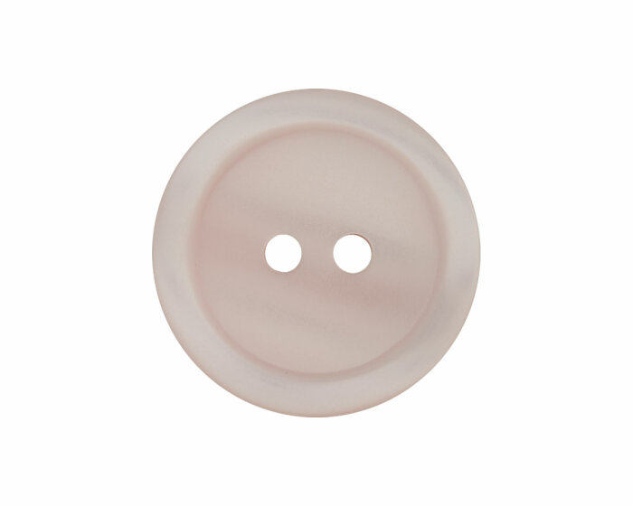 Kunststoffknopf PASTELL mit leichtem Glanz, Union Knopf rosa 25 mm