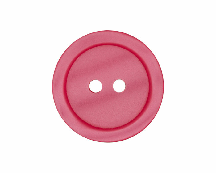 Kunststoffknopf PASTELL mit leichtem Glanz, Union Knopf pink 20 mm