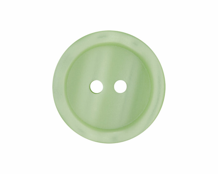 Kunststoffknopf PASTELL mit leichtem Glanz, Union Knopf hellgrün 25 mm