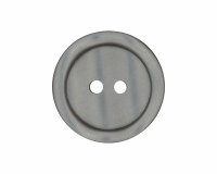 Kunststoffknopf PASTELL mit leichtem Glanz, Union Knopf grau 25 mm