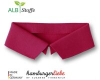 Polokragen zum Annähen POLO ME UNI, fuchsia, Albstoffe L, 43 cm