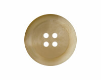 Kunststoffknopf in Steinnussoptik, matt, Union Knopf creme 15 mm