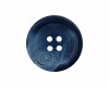 Kunststoffknopf in Steinnussoptik, matt, Union Knopf blau 20 mm