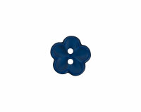 Kunststoffknopf 5-blättrige Blume mit Relief, Union Knopf