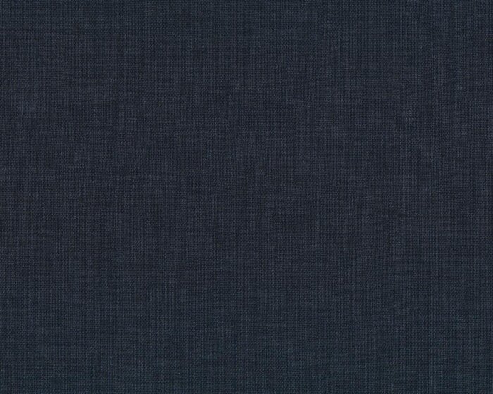 20 cm Reststück Leinenstoff ENZYM-WASHED, nachtblau