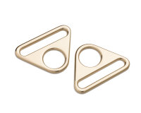 Triangle-Ringe mit Steg, gold, Prym 40 mm