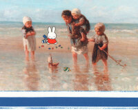 50-cm-Panel Baumwolljersey MIFFY®, Kinder am Strand,...