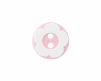 Kinderknopf RETROBLUME, Union Knopf 12 mm rosa