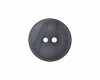 Glänzender Perlmuttknopf, Union Knopf 15 mm dunkelgrau