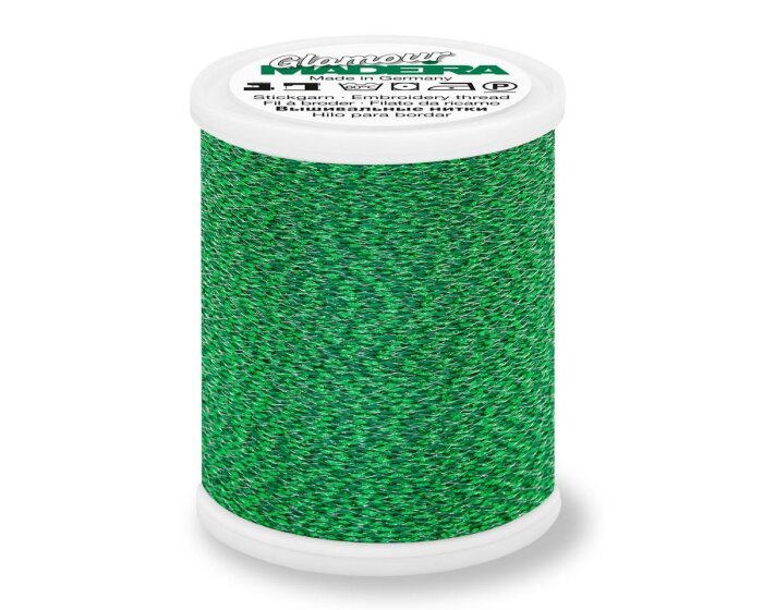 Metallisiertes Maschinenstickgarn GLAMOUR 12, Madeira emerald