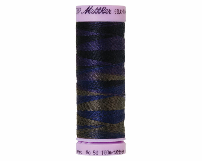 Maschinenstickgarn SILK FINISH COTTON No.50, multicolor, 100 m, Mettler 9813