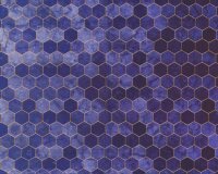 Patchworkstoff BACKSPLASH, Hexagon-Verlauf, pflaume, Hoffman Fabrics