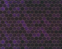 Patchworkstoff BACKSPLASH, Hexagon-Verlauf, pflaume, Hoffman Fabrics