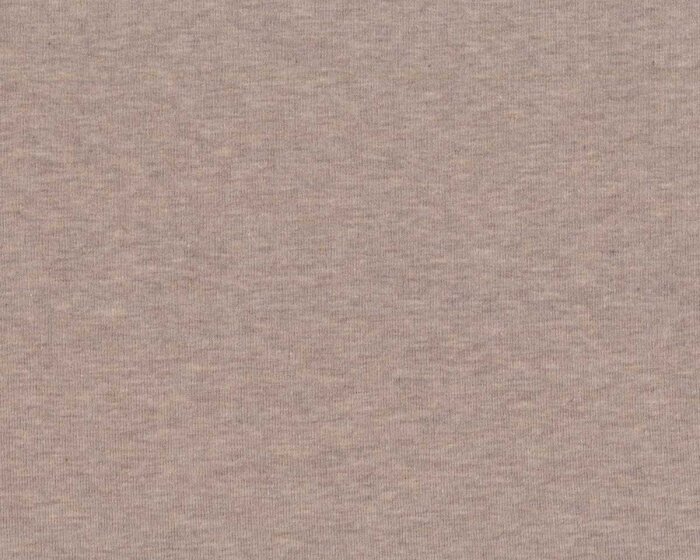 60 cm Reststück Kuschel-Sweat MELANGE, beige meliert