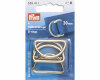 D-Ringe HALBRUNDRINGE, gold, Prym 40 mm