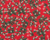 Metallic-Patchworkstoff HOLIDAY CLASSICS, Mistelzweige, rot-gold, Cotton+Steel