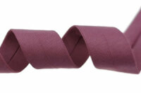 Jersey-Schrägband aus Baumwolle, einfarbig, 20 mm malve