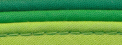 Dreifarbiges Paspelband TRICOLORE aus Baumwolle grün