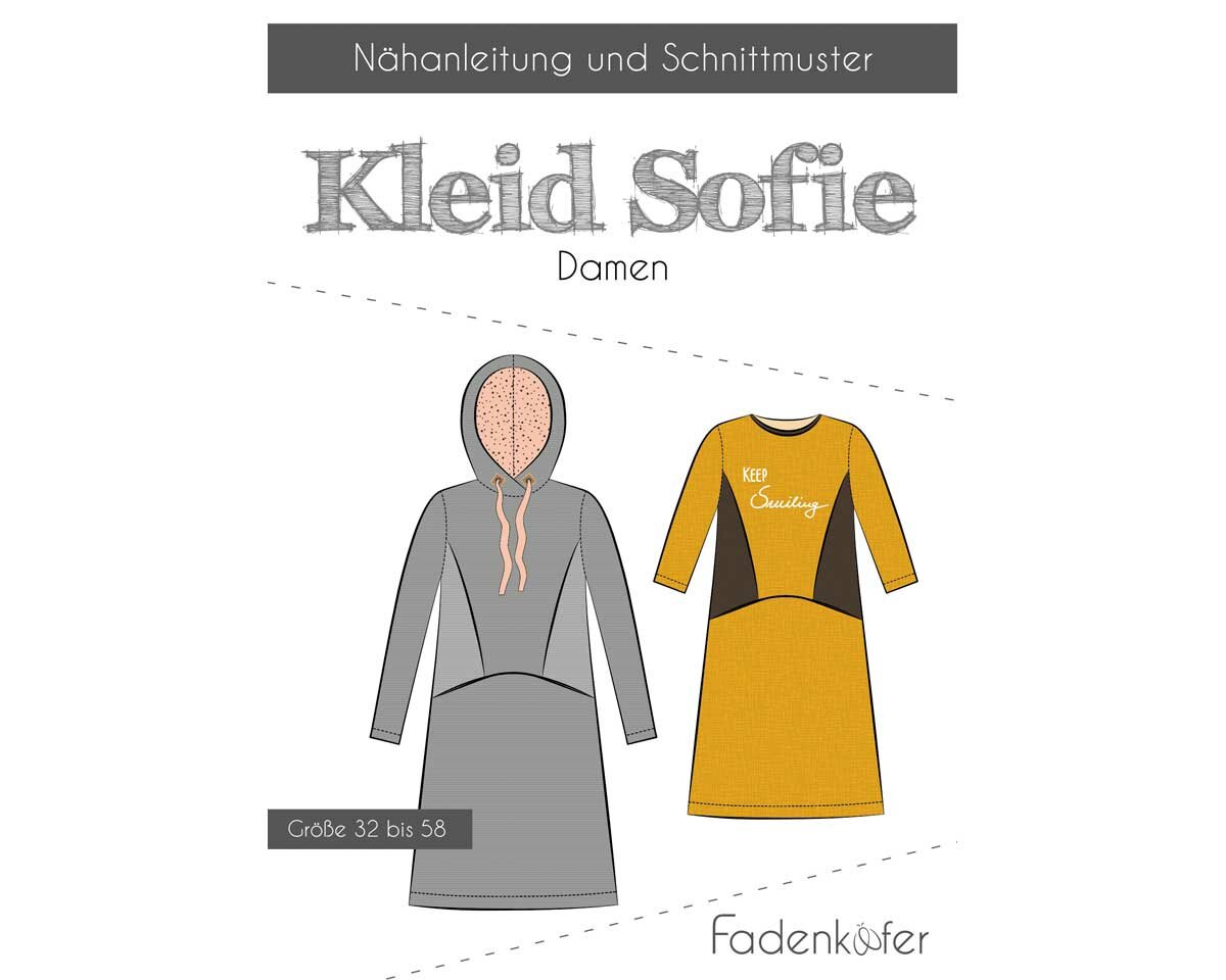 Damen-Schnittmuster Kleid SOFIE, fadenkäfer, € 14,50