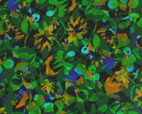 Viskosejersey DAVID, abstrakte Blumen, kräftiges grün, Hilco