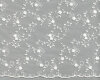 Bestickte Tüllspitze FLEUR mit Bogenkante, Blumen, weiß