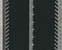 Bestickter Baumwollbatist ETHNO, Muster-Streifen, schwarz, Toptex