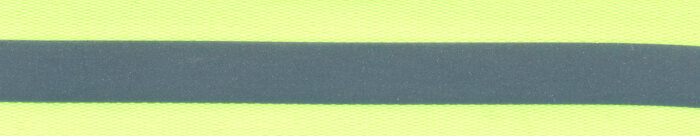 Ripsband mit Reflektor-Streifen, neonfarben 25 mm neongrün