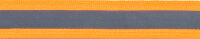 Ripsband mit Reflektor-Streifen, neonfarben 50 mm neonorange