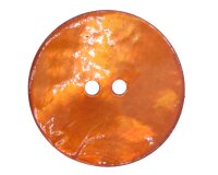 Glänzender Perlmuttknopf CIERRA 10 mm terracotta