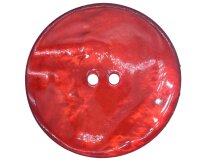 Glänzender Perlmuttknopf CIERRA 18 mm rot