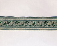 Jacquardband RANKE, 2 cm breit, metallic grün, Kafka