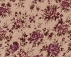 65 cm Reststück Italienischer Baumwollsamtstoff SERGIO, Rosen, lila